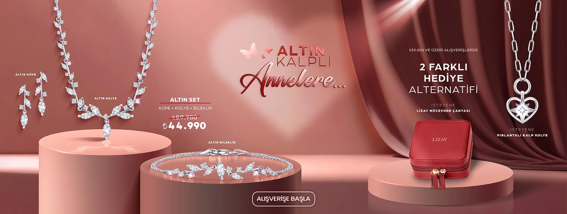 Altın alyans koleksiyonu