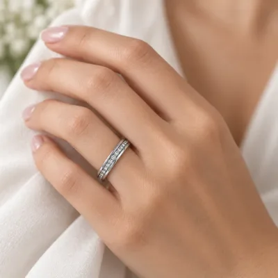 Beyaz Altın Alyans 3 mm