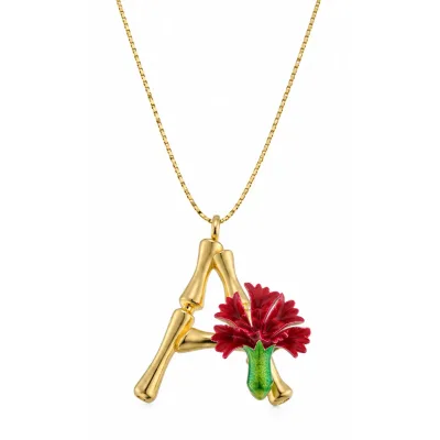 Annelere Özel Doğum Çiçeği Ocak Ayı Karanfil Kolye