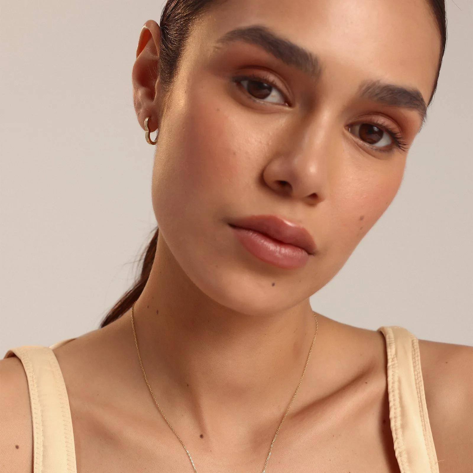 14 Ayar Kalp Model Altın Küpe görsel 6